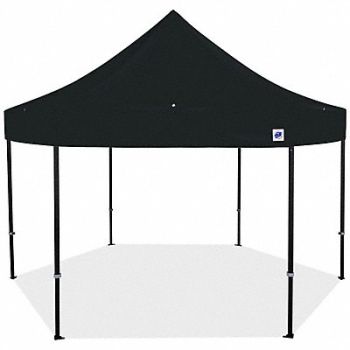 E-Z UP Shelter Black 15 ft W 15 ft L, 800J28