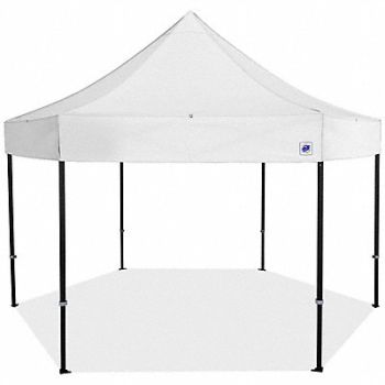 E-Z UP Shelter White 15 ft W 15 ft L, 800J33