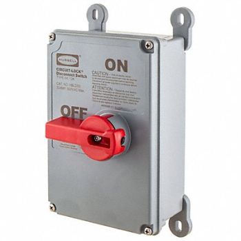 HUBBELL EnclosedDisconSw NonFuse 60A NonMetal, 4CV74