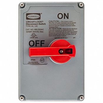 HUBBELL Replacement Cover Non Fused 60A NEMA 4X, 2EAW4