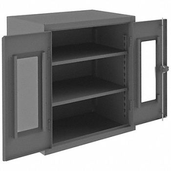 DURHAM MFG Storage Cabinet 42 x36 x24 Gray 2Shlv, 34A967