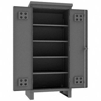 DURHAM MFG Strg Cab 78 x36 3/8 x24 Gray 4Shlv, 34A960