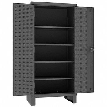 DURHAM MFG Pegboard Cab 78 x36 x24 Gry 1900lbLoad, 34A975