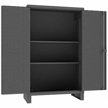 DURHAM MFG Pegboard Cab 78 x48 x24 Gry 1000lbLoad, 410Y43