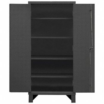 DURHAM MFG Pegboard Cab 78 x48 x24 Gry 1000lbLoad, 410Y45