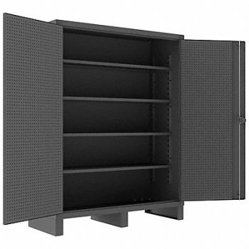 DURHAM MFG Pegboard Cab 78 x60 x24 Gry 750lbLoad, 410Y46