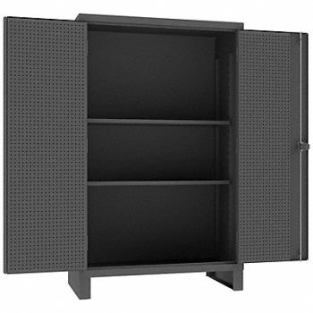DURHAM MFG Pegboard Cab 78 x48 x30 Gry 1200lbLoad, 410Y47