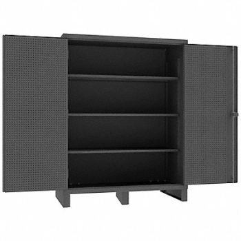 DURHAM MFG Pegboard Cab 78 x60 x30 Gry 1650lbLoad, 410Y48