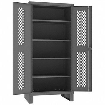 DURHAM MFG Storage Cabinet 78 x36 x24 Gray 4Shlv, 34A934