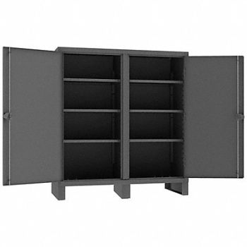 DURHAM MFG Storage Cabinet 66 x60 x24 Gray 6Shlv, 34A958