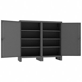 DURHAM MFG Storage Cabinet 66 x72 x24 Gray 6Shlv, 34A959