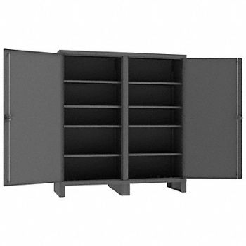 DURHAM MFG Storage Cabinet 78 x72 x24 Gray 8Shlv, 34A980