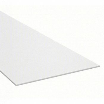 GRAINGER APPROVED K6064 PlstcSheet HDPE 48 x96 0.25 T OffWh Opq, 3HMP6