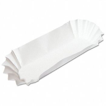GRAINGER APPROVED Disp Food Tray White 6 in W PK3000, 799LZ3