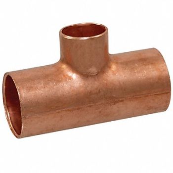 NIBCO Reducing Tee Wrot Cu 1-1/4 x1-1/4 x3/8, 39R746