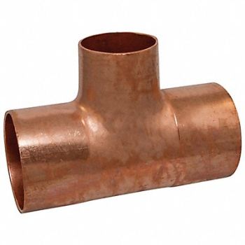 NIBCO Reducing Tee Wrot Cu 2-1/2 x2-1/2 x3/4, 39R558
