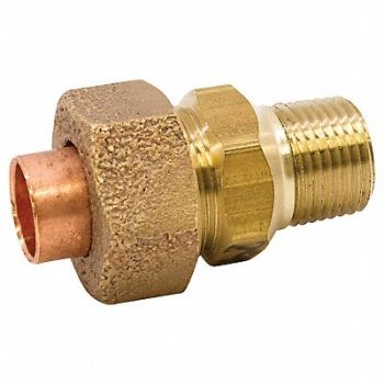 NIBCO Fitting Union Cast Bronze 2 Tube CxMNPT, 36N536
