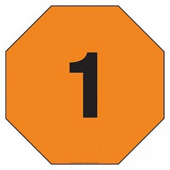 LABELMASTER DOT Container Placard Magnetic Vinyl, 807CK1