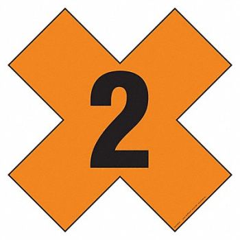 LABELMASTER DOT Container Placard Magnetic Vinyl, 807CK2