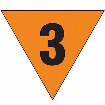 LABELMASTER DOT Container Placard Magnetic Vinyl, 807CK3