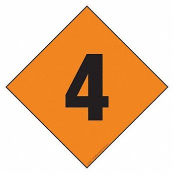 LABELMASTER DOT Container Placard Plastic-Lite, 807CK7