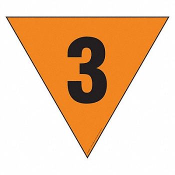 LABELMASTER DOT Container Placard Magnetic Vinyl, 807CL3