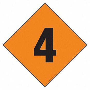 LABELMASTER DOT Container Placard Magnetic Vinyl, 807CL8