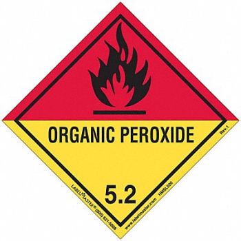 LABELMASTER DOT Container Placard PVC PK500, 807CJ6