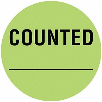 TAPECASE D6074 Inventory Control Label Counted PK1000, 16U931