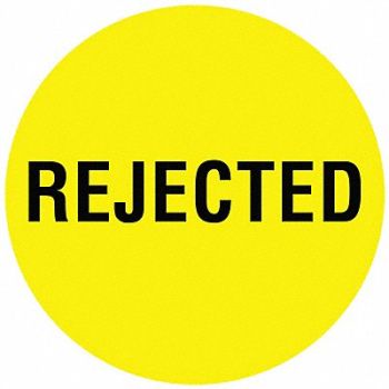 TAPECASE D6076 Inventory Control Label Yellow PK1000, 16U937