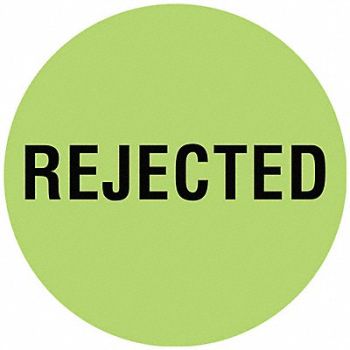 TAPECASE D6076 Inventory Control Label Rejected PK1000, 16U938