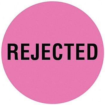 TAPECASE D6076 Inventory Control Label Pink PK1000, 16U940