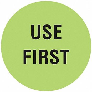 TAPECASE D6073 Inventory Control Label Use First PK1000, 16U946