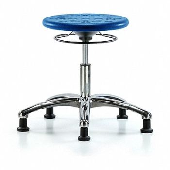 BLUE RIDGE ERGONOMICS Polyurethane Stool 300 lb Cap. Blue, 797R41