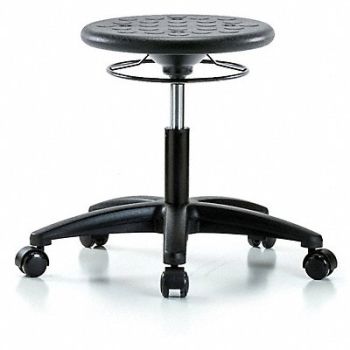 BLUE RIDGE ERGONOMICS Polyurethane Stool 300 lb Cap. Black, 797R42