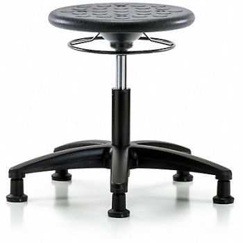 BLUE RIDGE ERGONOMICS Polyurethane Stool 300 lb Cap. Black, 797R44