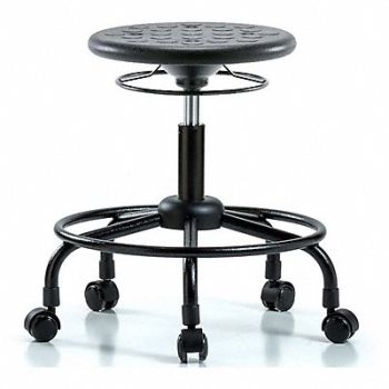 BLUE RIDGE ERGONOMICS Polyurethane Stool 300 lb Cap. Black, 797R46