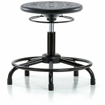 BLUE RIDGE ERGONOMICS Polyurethane Stool 300 lb Cap. Black, 797R48