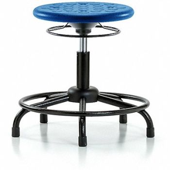 BLUE RIDGE ERGONOMICS Polyurethane Stool 300 lb Cap. Blue, 797R49