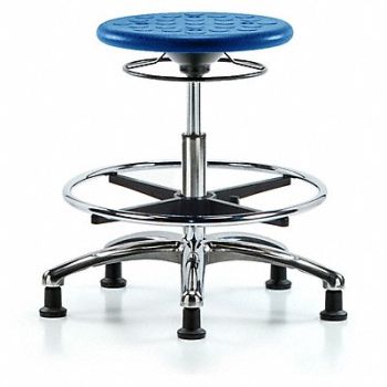 BLUE RIDGE ERGONOMICS Polyurethane Stool 300 lb Cap. Blue, 797R69