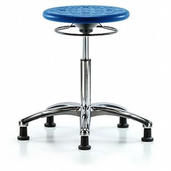 BLUE RIDGE ERGONOMICS Polyurethane Stool 300 lb Cap. Blue, 797R73