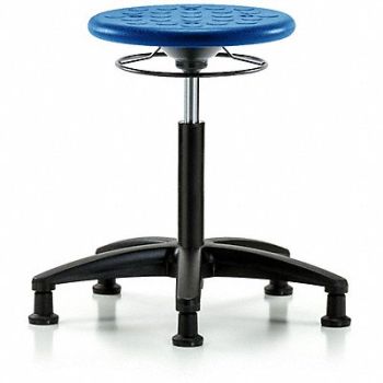 BLUE RIDGE ERGONOMICS Polyurethane Stool 300 lb Cap. Blue, 797R85