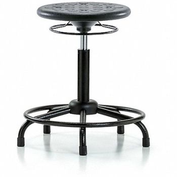 BLUE RIDGE ERGONOMICS Polyurethane Stool 300 lb Cap. Black, 797R88