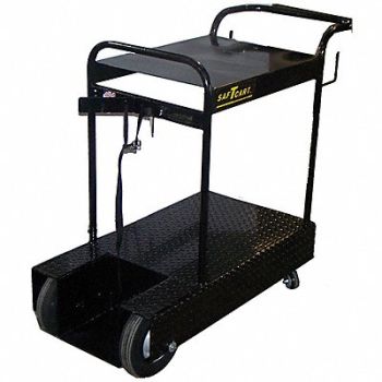 SAFTCART Running Gear with Cylinder Rack 2 Shelf, 5WXN5