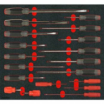 PROTO 19PC SCREWDRIVER KIT, 806KC0