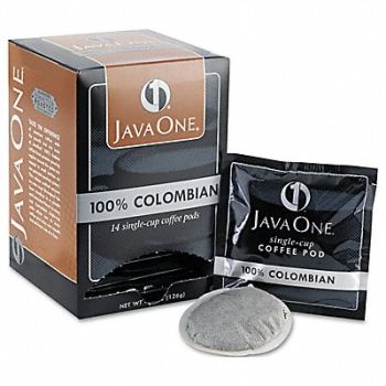JAVA ONE Coffee Pods Colombian Supremo PK14, 51WX81