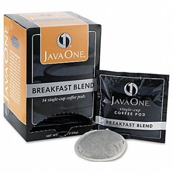 JAVA ONE Coffee Pods Breakfast Blend PK14, 51WX83