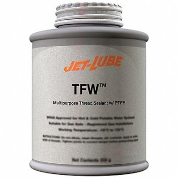 JET-LUBE Pipe Thread Sealant 8 fl oz White, 6KWD6