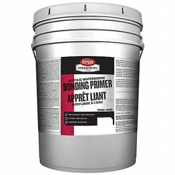 KRYLON INDUSTRIAL Primer Acrylic Based 5 gal Size White, 52JN57
