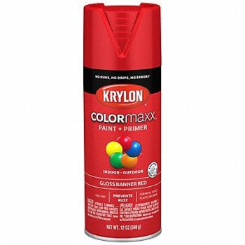 COLORMAXX Spray Paint Gloss Banner Red 12 oz, 800T36